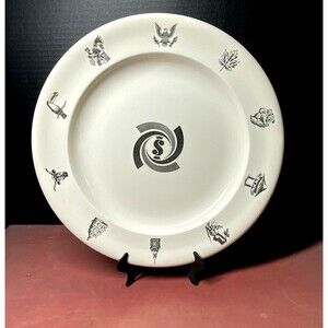 Wedgwood England 12.5" Round Platter One Third of Your Life Is Spent In Bed Vtg